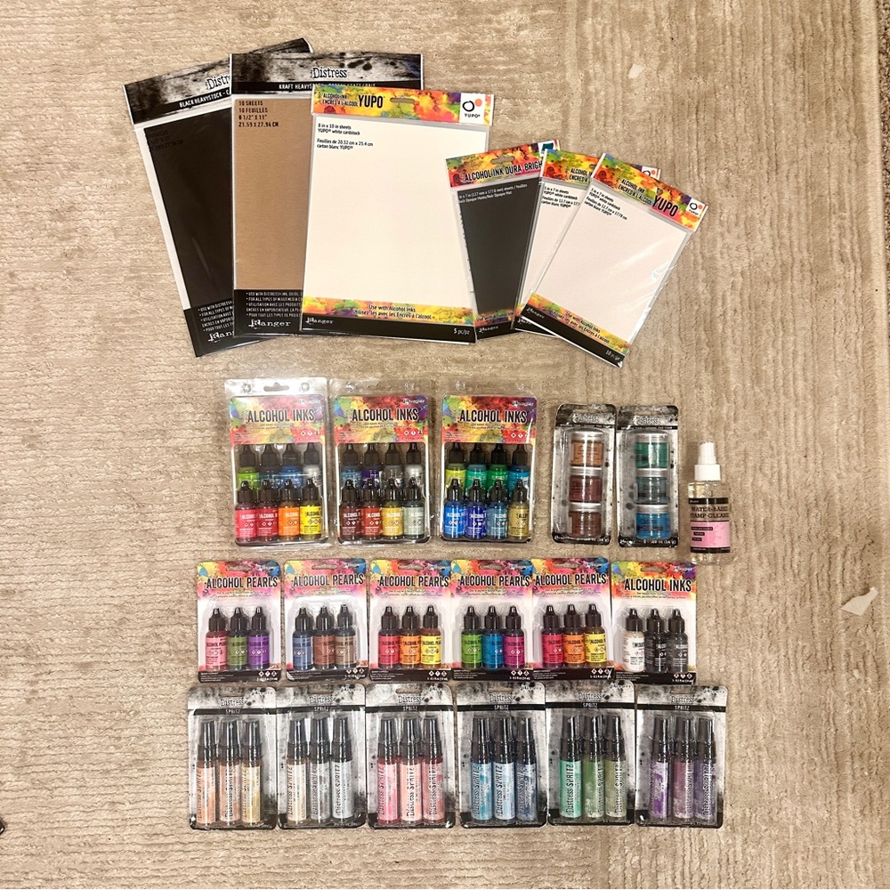 Vibrant Alcohol Ink Set for Creative Home Parties